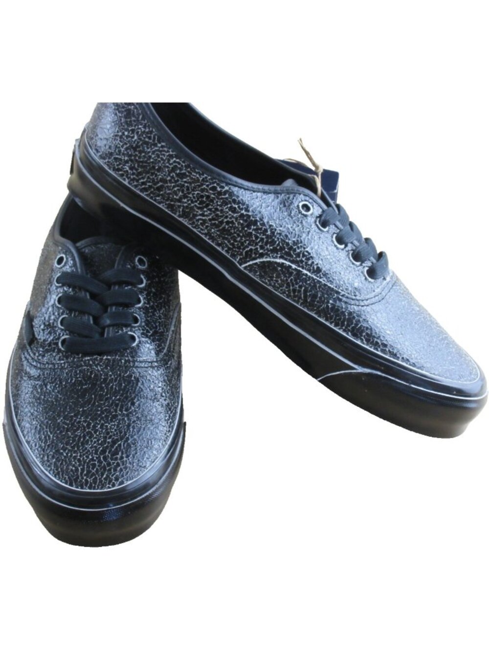 Vans Men's Lx Authentic 44 Overpaint Double Black White shoes Size 10 NEW - Picture 4 of 7